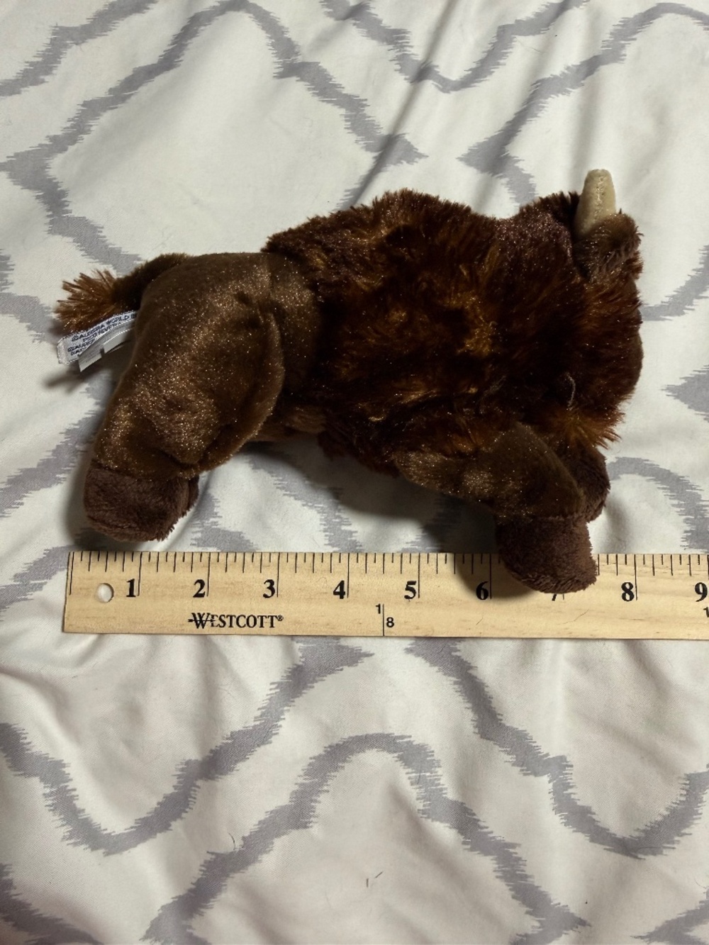 Aurora World Bison Stuffed Animal (About 8 inches) Brown Soft